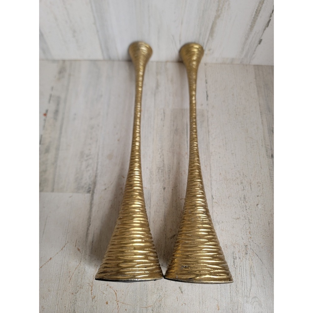 Decorative gold brass ?  metal candlestick holder Xmas home decor‎ set unique